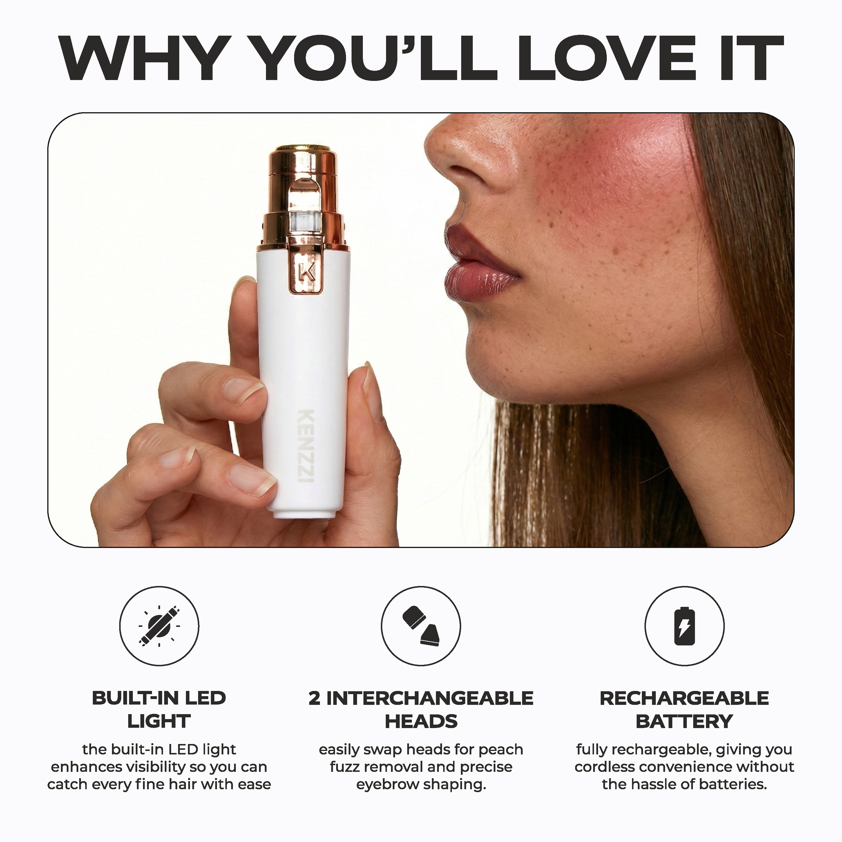 2-in-1 Face & Eyebrow Shaver