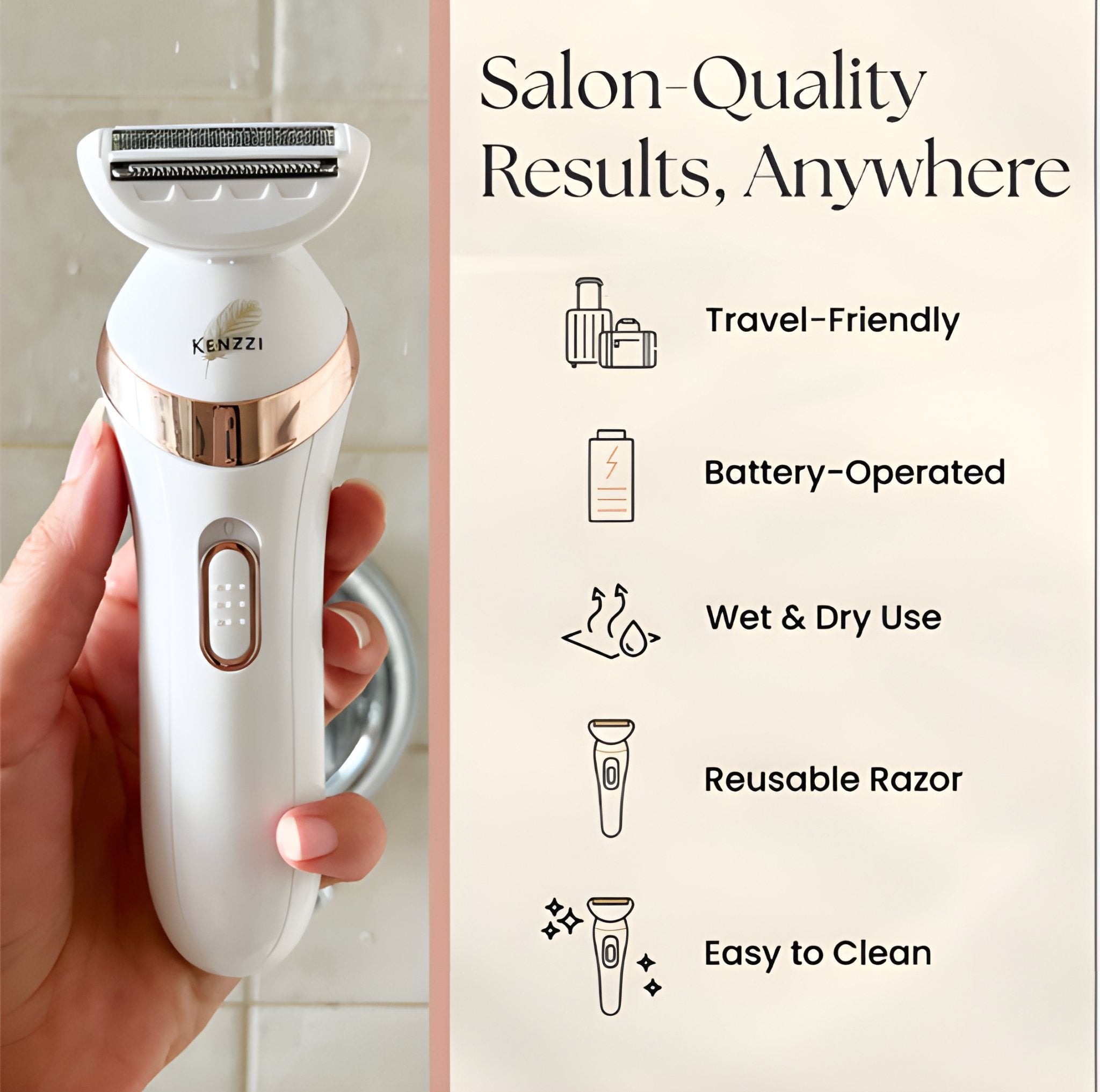 KENZZI 3 Blade Electric Shaver - Kenzzi